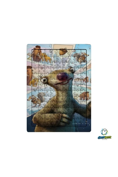 GHOSTBASTIR Design Buz Devri 99 Parça Ayaklı Puzzle Dekoratif Çocuk Yapbozu 0146 ürün görseli 1
