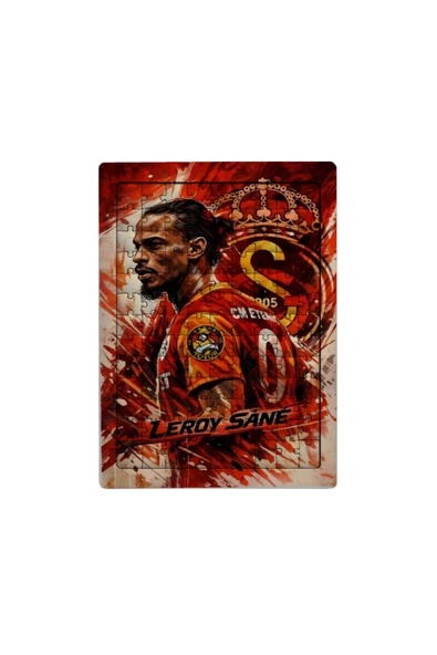 GHOSTBASTIR DESİGN Galatasaray Leroy Sane 99 Parça Ayaklı Puzzle Dekoratif Çocuk Yapbozu 041 ürün görseli 1