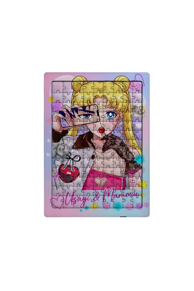 GHOSTBASTIR DESİGN Ay savaşçısı 99 Parça Ayaklı Puzzle Dekoratif Çocuk Yapbozu 049 ürün görseli 1