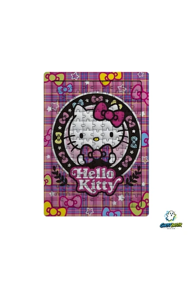 GHOSTBASTIR Design Hello Kitty 99 Parça Ayaklı Puzzle Dekoratif Çocuk Yapbozu 0160 ürün görseli 1