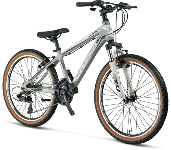 MOSSO WILDFIRE M-24-V ERKEK DAĞ BİSİKLETİ 330H 24 JANT 21 VİTES MAT GRİ ürün görseli 1