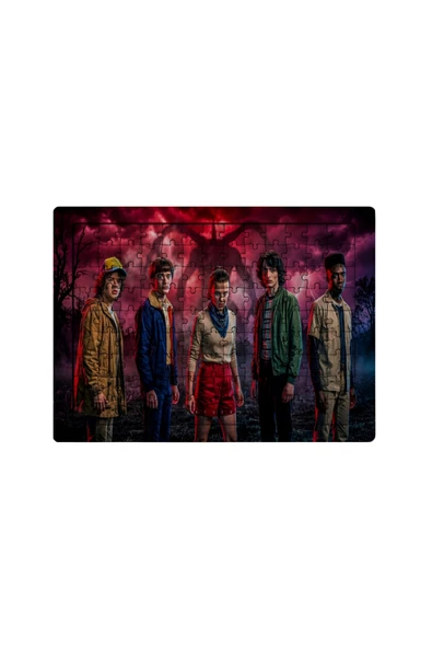GHOSTBASTIR Design Stranger Things 99 Parça Ayaklı Puzzle Dekoratif Çocuk Yapbozu 0118 ürün görseli 1