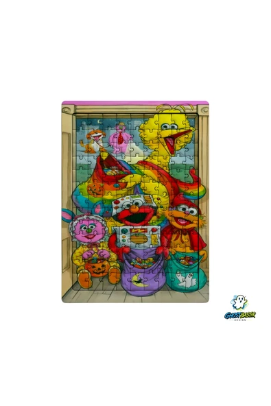 GHOSTBASTIR Design Susam Sokağı 99 Parça Ayaklı Puzzle Dekoratif Çocuk Yapbozu 0194 ürün görseli 1