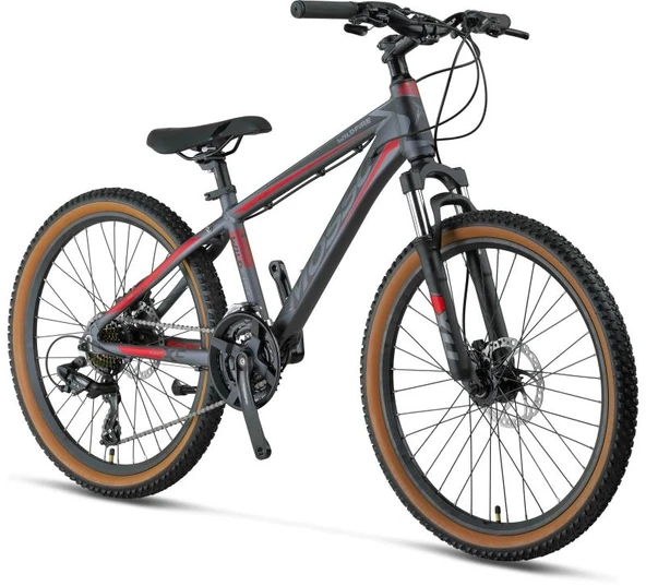 MOSSO WILDFIRE M-24-HD ERKEK DAĞ BİSİKLETİ 330H 24 JANT 21 VİTES MAT ANTRASİT ürün görseli 1