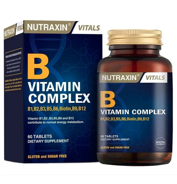 Nutraxin B Complex Vitamin 60 Kapsül ürün görseli 1