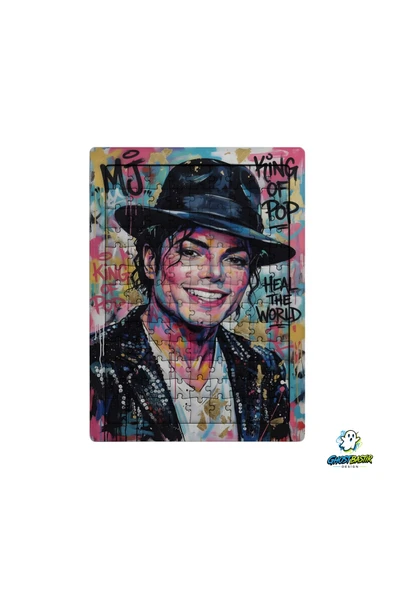 GHOSTBASTIR Design Michael Jackson 99 Parça Ayaklı Puzzle Dekoratif Çocuk Yapbozu 0169 ürün görseli 1