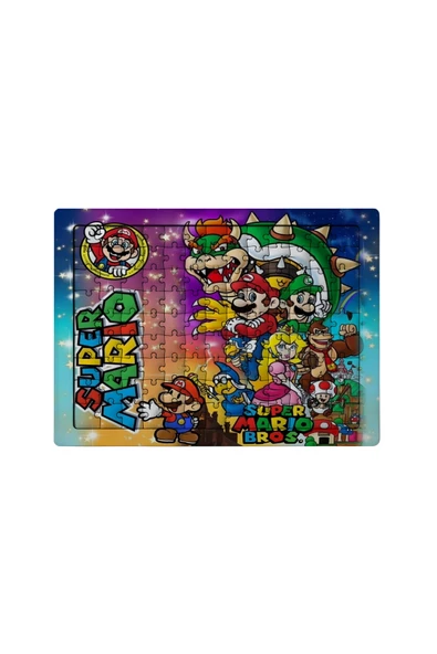 GHOSTBASTIR DESİGN Süper Mario 99 Parça Ayaklı Puzzle Dekoratif Çocuk Yapbozu 029 ürün görseli 1
