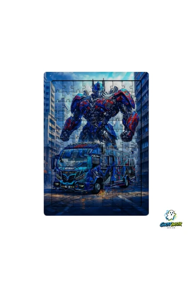 GHOSTBASTIR Design Transformers Optimus Prime 99 Parça Ayaklı Puzzle Dekoratif Çocuk Yapbozu 0212 ürün görseli 1