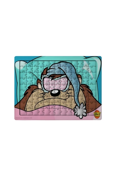 GHOSTBASTIR DESİGN Tazmanya Canavarı 99 Parça Ayaklı Puzzle Dekoratif Çocuk Yapbozu 076 ürün görseli 1
