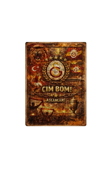 GHOSTBASTIR DESİGN Galatasaray 99 Parça Ayaklı Puzzle Dekoratif Çocuk Yapbozu 022 ürün görseli 1