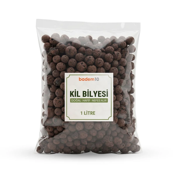 Doğal Kil Bilyesi (1 Litre) Saksı Altı Drenaj Katmanı ve Dekoratif Toprak Örtüsü LECA Misket Kil ürün görseli 1
