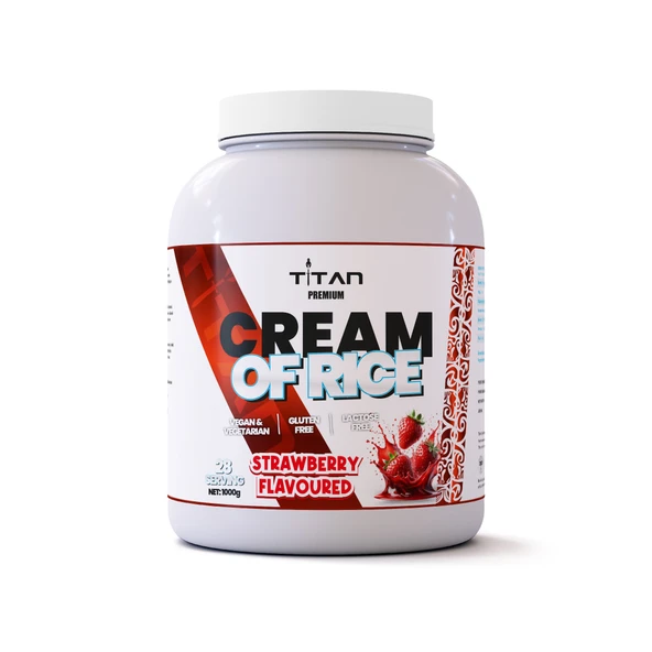 TİTAN PREMIUM CREAM OF RICE ÇİLEK 1000G ürün görseli 1