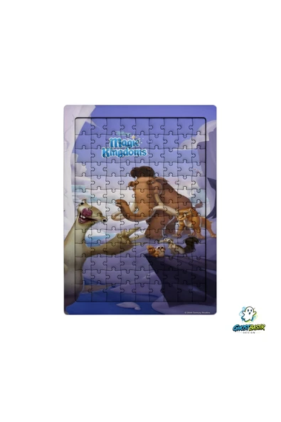 GHOSTBASTIR Design Buz Devri 99 Parça Ayaklı Puzzle Dekoratif Çocuk Yapbozu 0145 ürün görseli 1
