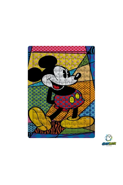 GHOSTBASTIR Design Mickey Mouse 99 Parça Ayaklı Puzzle Dekoratif Çocuk Yapbozu 0170 ürün görseli 1