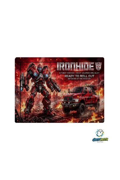 GHOSTBASTIR Design Transformers İronhide 99 Parça Ayaklı Puzzle Dekoratif Çocuk Yapbozu 0207 ürün görseli 1