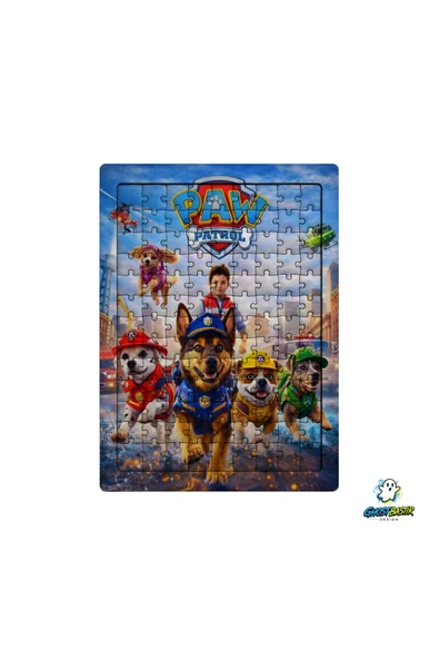 GHOSTBASTIR Design Paw Patrol 99 Parça Ayaklı Puzzle Dekoratif Çocuk Yapbozu 0174 ürün görseli 1