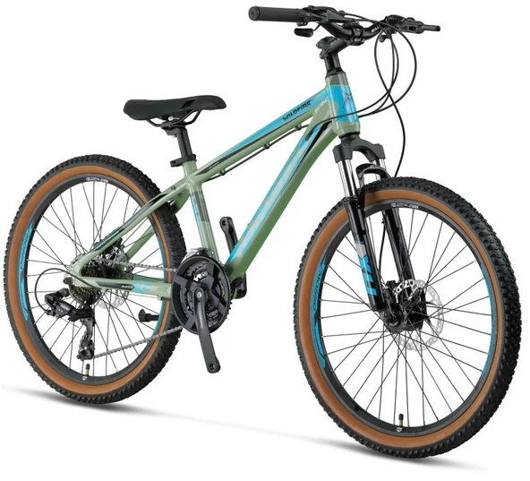 MOSSO WILDFIRE M-24-HD ERKEK DAĞ BİSİKLETİ 330H 24 JANT 21 VİTES MAT YEŞİL ürün görseli 1