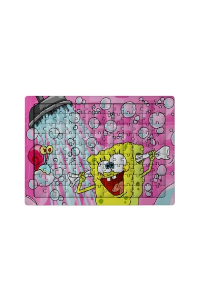 GHOSTBASTIR DESİGN Sünger Bob 99 Parça Ayaklı Puzzle Dekoratif Çocuk Yapbozu 036 ürün görseli 1