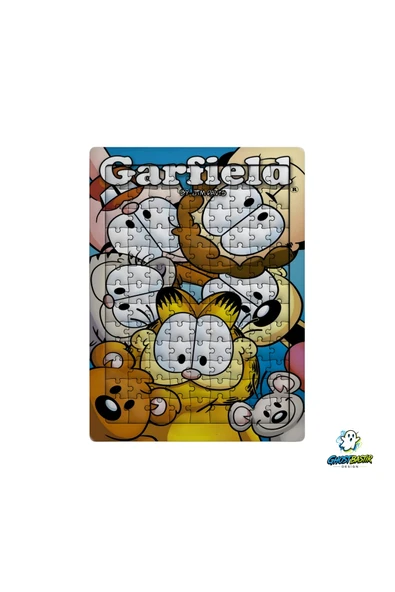 GHOSTBASTIR Design Garfield 99 Parça Ayaklı Puzzle Dekoratif Çocuk Yapbozu 0152 ürün görseli 1