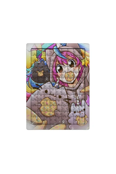 GHOSTBASTIR DESİGN Pusheen 99 Parça Ayaklı Puzzle Dekoratif Çocuk Yapbozu 048 ürün görseli 1