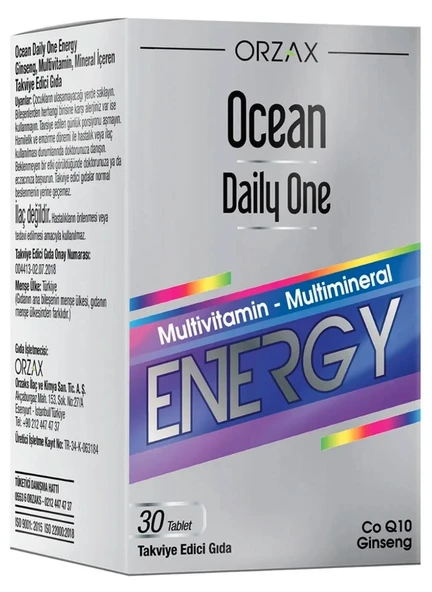 Ocean Daily One Energy 30 Tablet ürün görseli 1
