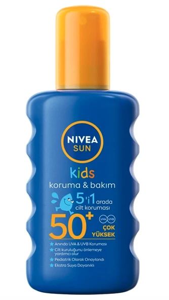 Nivea Sun Çocuk SPF50+ Nemlendirici Güneş Spreyi 200 ml ürün görseli 1