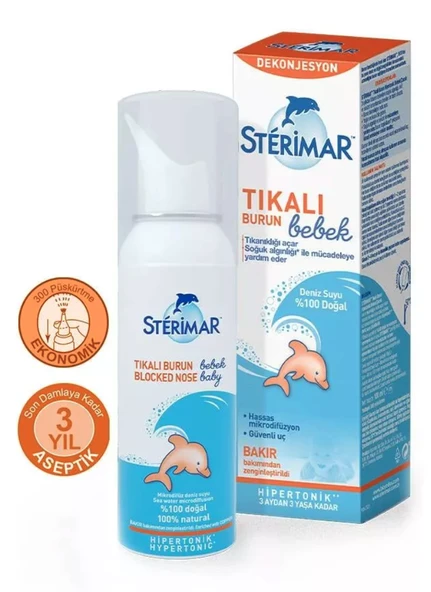 Sterimar Baby Blocked Nose Hipertonik Sprey 100 ml ürün görseli 1