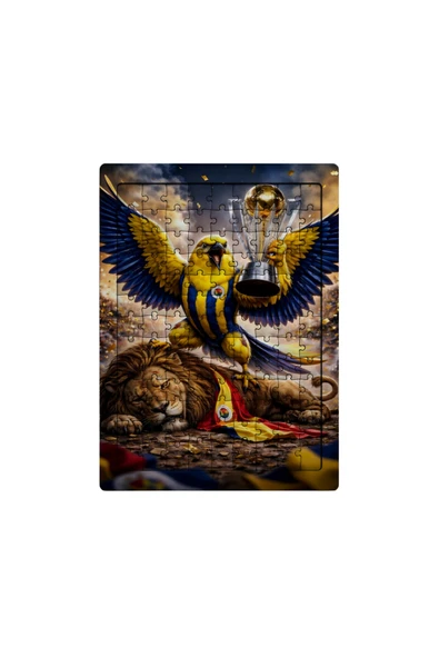GHOSTBASTIR DESİGN Fenerbahçe Kanarya 99 Parça Ayaklı Puzzle Dekoratif Çocuk Yapbozu 003 ürün görseli 1