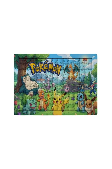 GHOSTBASTIR Design Pokemon 99 Parça Ayaklı Puzzle Dekoratif Çocuk Yapbozu 0109 ürün görseli 1