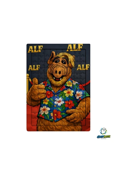 GHOSTBASTIR Design Alf 99 Parça Ayaklı Puzzle Dekoratif Çocuk Yapbozu 0137 ürün görseli 1