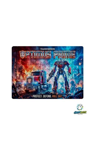 GHOSTBASTIR Design Transformers Optimus Prime 99 Parça Ayaklı Puzzle Dekoratif Çocuk Yapbozu 0210 ürün görseli 1