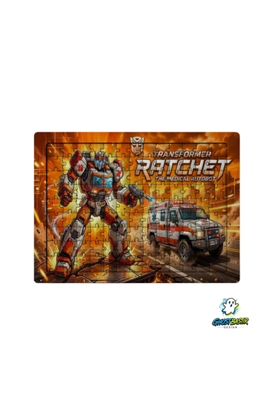 GHOSTBASTIR Design Transformers Ratchet 99 Parça Ayaklı Puzzle Dekoratif Çocuk Yapbozu 0213 ürün görseli 1