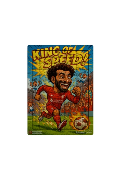GHOSTBASTIR DESİGN Mohamed Salah 99 Parça Ayaklı Puzzle Dekoratif Çocuk Yapbozu 007 ürün görseli 1