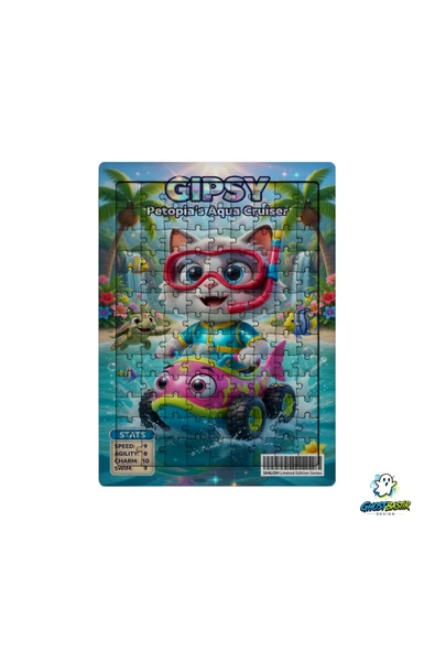 GHOSTBASTIR Design Gipsy 99 Parça Ayaklı Puzzle Dekoratif Çocuk Yapbozu 0155 ürün görseli 1