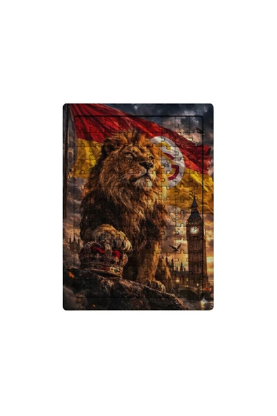 GHOSTBASTIR DESİGN Galatasaray Aslan 99 Parça Ayaklı Puzzle Dekoratif Çocuk Yapbozu 053 ürün görseli 1