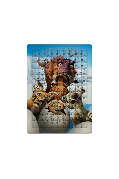 GHOSTBASTIR Design Buz Devri 99 Parça Ayaklı Puzzle Dekoratif Çocuk Yapbozu 0130 ürün görseli 1