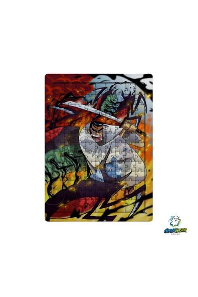 GHOSTBASTIR Design Samurai Jack 99 Parça Ayaklı Puzzle Dekoratif Çocuk Yapbozu 0186 ürün görseli 1