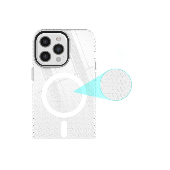 Apple İphone 12 Pro Max Kılıf Beta Magneticsafe Silikon - Şeffaf - Resim 7