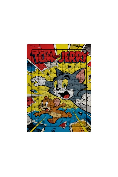 GHOSTBASTIR Design Tom ve Jerry 99 Parça Ayaklı Puzzle Dekoratif Çocuk Yapbozu 0105 ürün görseli 1