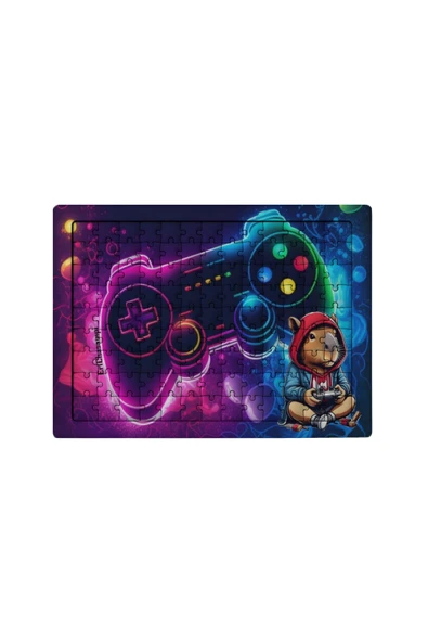 GHOSTBASTIR DESİGN Capibara 99 Parça Ayaklı Puzzle Dekoratif Çocuk Yapbozu 088 ürün görseli 1