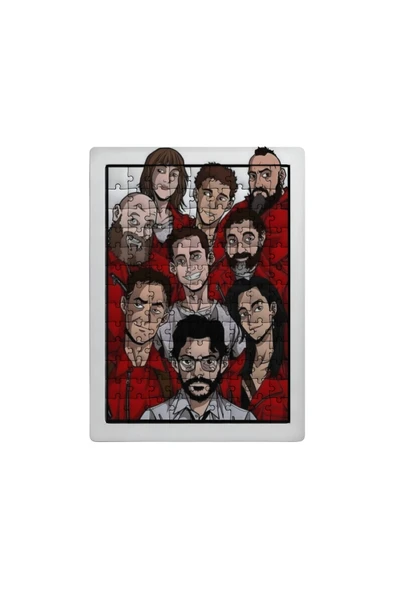 GHOSTBASTIR DESİGN La Casa Da Papel 99 Parça Ayaklı Puzzle Dekoratif Çocuk Yapbozu 096 ürün görseli 1