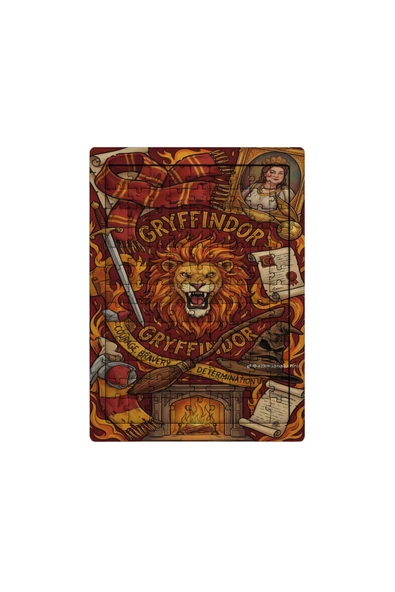 GHOSTBASTIR DESİGN Harry Potter Gryffindor 99 Parça Ayaklı Puzzle Dekoratif Çocuk Yapbozu 010 ürün görseli 1
