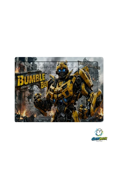 GHOSTBASTIR Design Transformers Bumble Bee 99 Parça Ayaklı Puzzle Dekoratif Çocuk Yapbozu 0206 ürün görseli 1