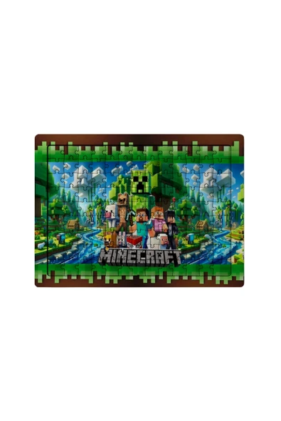 GHOSTBASTIR Design Minecraft 99 Parça Ayaklı Puzzle Dekoratif Çocuk Yapbozu 0115 ürün görseli 1