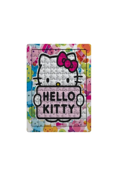 GHOSTBASTIR DESİGN Hello Kitty 99 Parça Ayaklı Puzzle Dekoratif Çocuk Yapbozu 083 ürün görseli 1