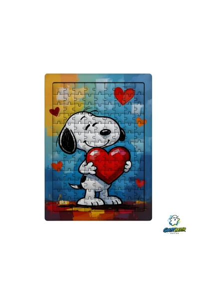 GHOSTBASTIR Design Snoopy 99 Parça Ayaklı Puzzle Dekoratif Çocuk Yapbozu 0191 ürün görseli 1