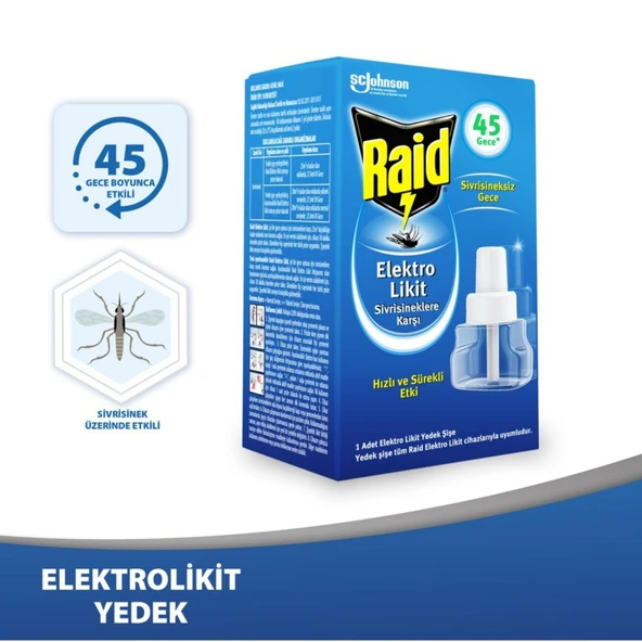 RAID ELEKTROLIKIT SISTEM LIKIT 45 GECE 27 ML. - Resim 2