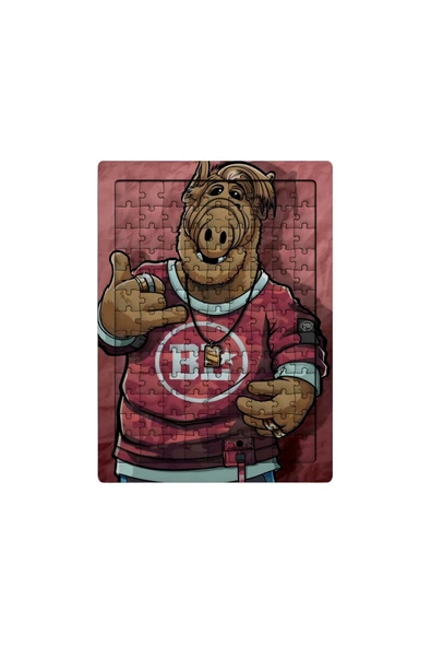 GHOSTBASTIR DESİGN Alf 99 Parça Ayaklı Puzzle Dekoratif Çocuk Yapbozu 091 ürün görseli 1