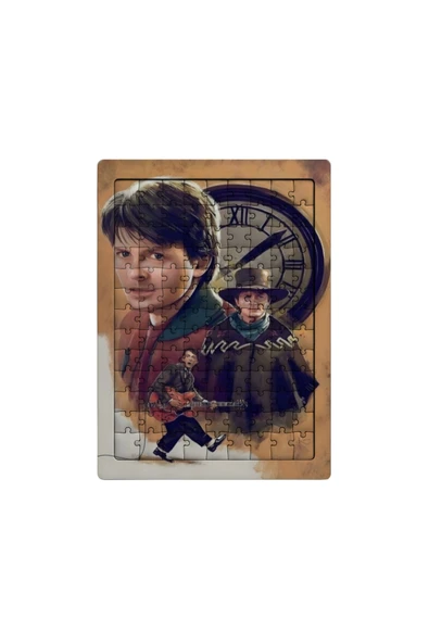 GHOSTBASTIR Design Geleceğe Dönüş 99 Parça Ayaklı Puzzle Dekoratif Çocuk Yapbozu 0132 ürün görseli 1