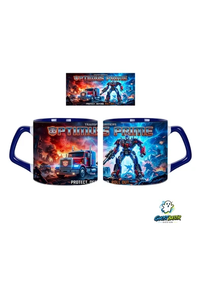 GHOSTBASTIR Design Transformers Optimus Prime Kupa Bardak | Tek Adet 0737 ürün görseli 1